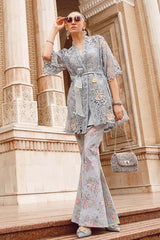Voyage A Luxe by Maria B Unstitched 3 Piece Luxury Eid Lawn Suit-MVL-04-B
