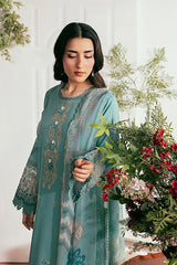 Zync By Florent Unstitched 3 Piece Luxury Lawn Vol-02 Suit-FZ-4B