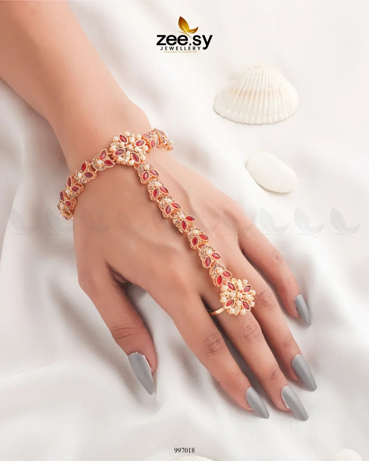 Kritika Anja Accessories Red - Zeesy Jewellery
