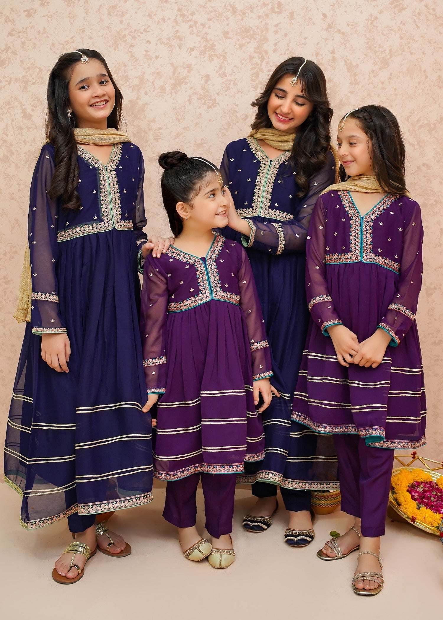 Eid Ka Andaaz By Modest Stitched 3 Piece Formals Collection'2025-9075-Blue