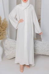 RTW Creation - Floral White Abaya