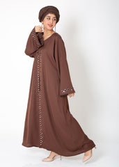 Abaya.Pk Reflection Brown Abaya