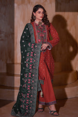 Aayra Stitched Winter Collection'2025-AY1145 - Autumn Ember 3Pc