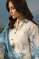 Butterfly By Riaz Arts Unstitched 3 Piece Emb Lawn Suit-D-04