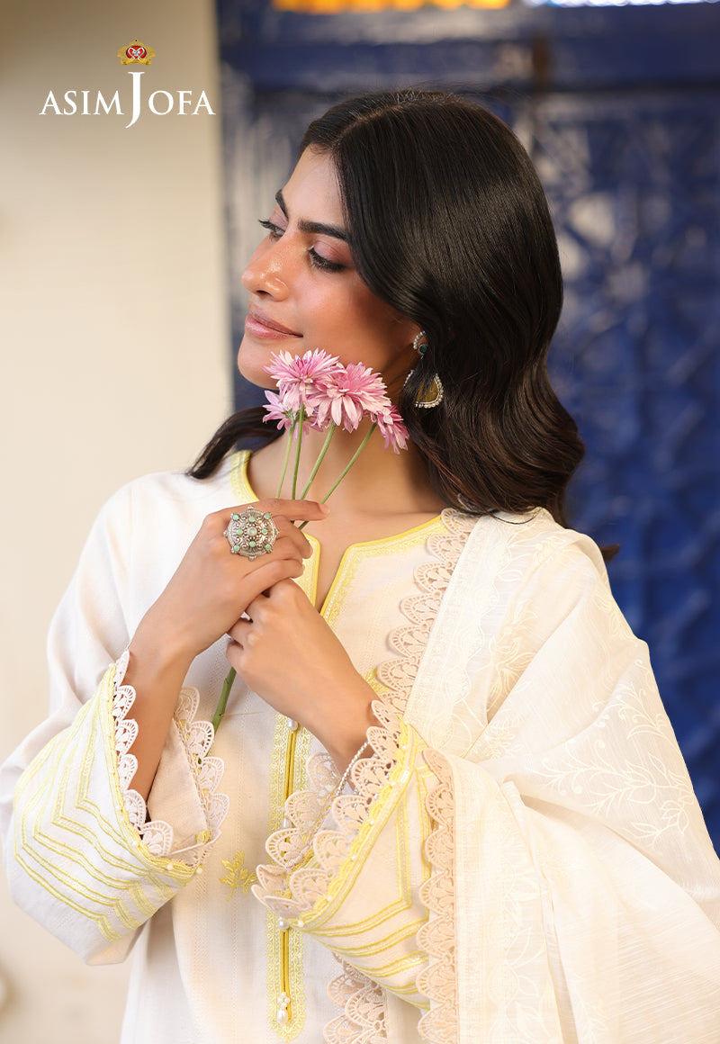 Asim Jofa Eid Signature Ajubf-01 Embroidered Jacquard 2 Pcs