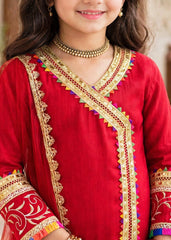 Mah e Noor By Modest Stitched 3 Piece Formals Collection-Red
