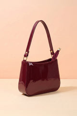 Fineur Shoulder Bag Shiny Crush - Maroon