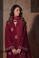 Aayra Stitched Winter Collection'2025-AY1146 - Ruby Gardenia 3Pc