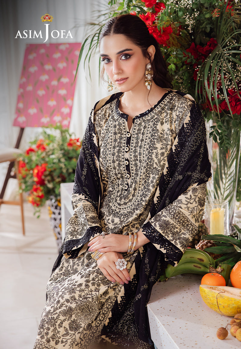 Asim Jofa Designers Limited Edition Ajurd-09 Embroidered Lawn 3 Pcs