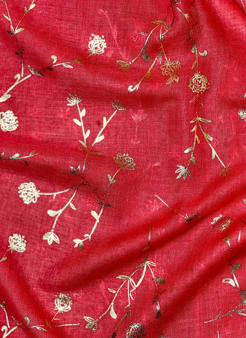 Hijab Ul Hareem Gold Foil Floral Hijabs