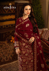 Asim Jofa Designers Limited Edition Ajktd-08 Embroidered Stitched 3 Pcs
