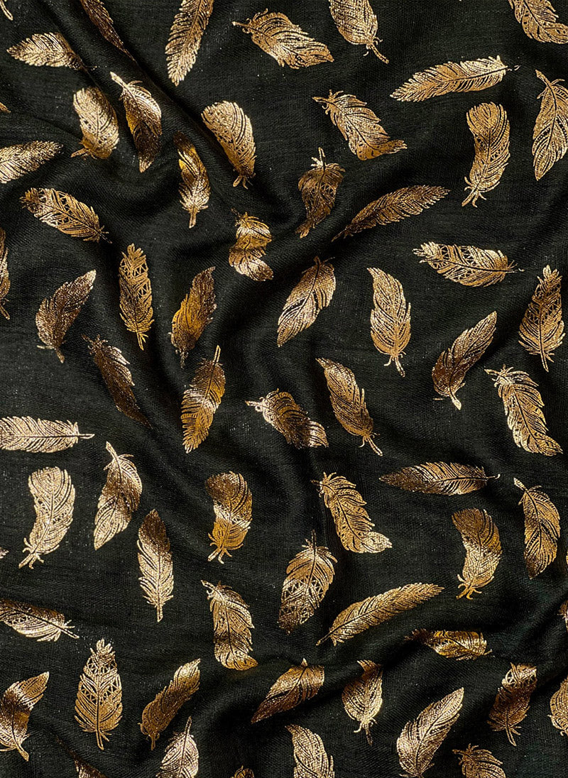Hijab Ul Hareem Gold Feather Hijab