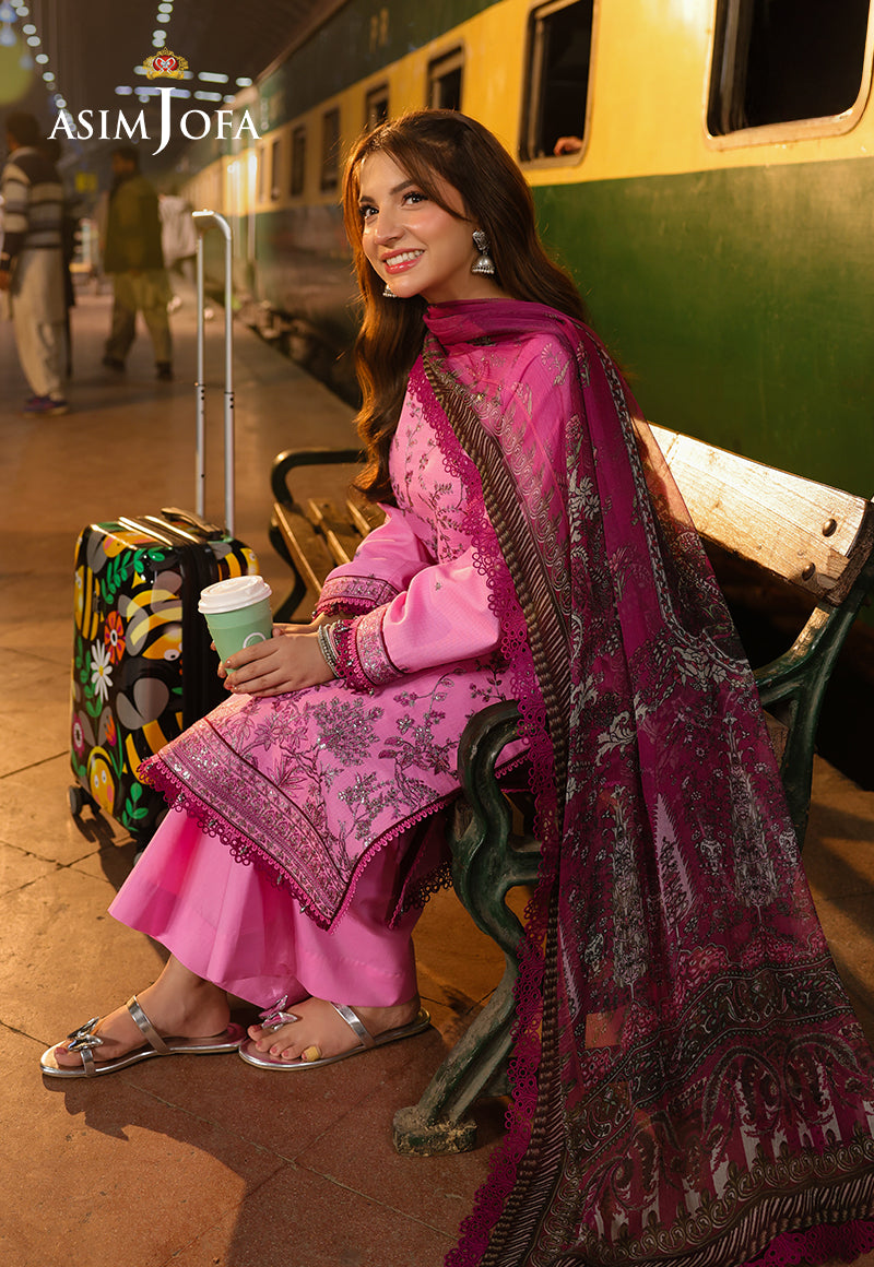 Asim Jofa Eid Signature Ajubf-08 Embroidered Dobby 3 Pcs
