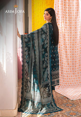 Asim Jofa Aira Summer Prints Ajar-25 Embroidered Lawn 3 Pcs