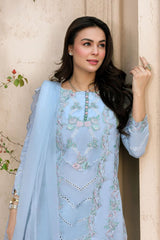 Tabeer By Mariam Malik Unstitched 3 Piece Summer Collection'2025-Azure