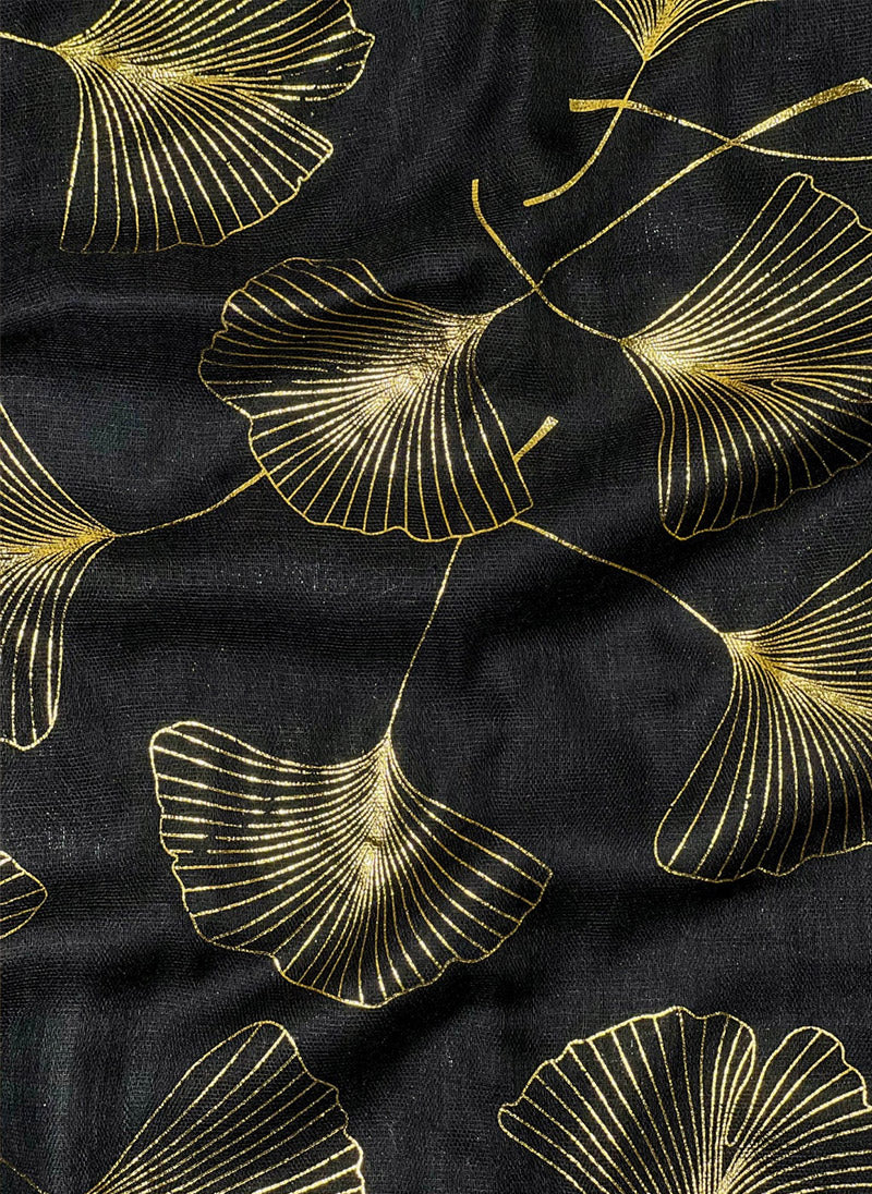 Hijab Ul Hareem Golden Foil Hijab