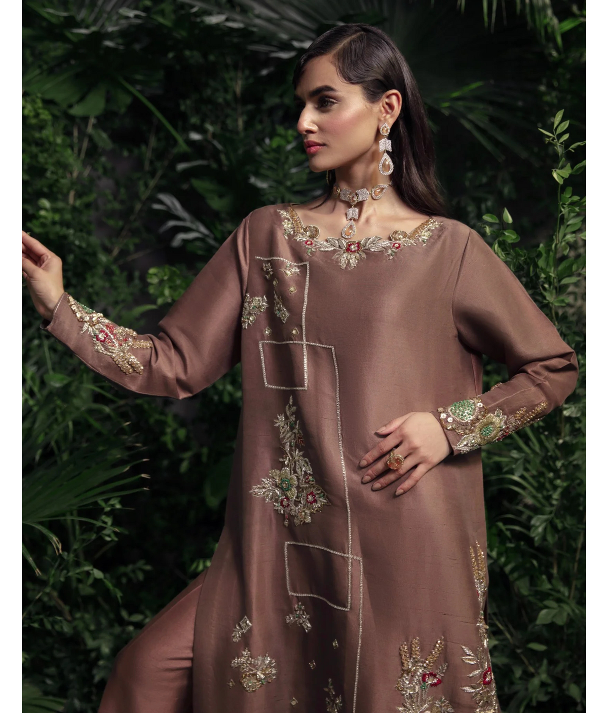 Luna By Mariam Malik Stitched 2 Piece Luxe Silk Pret Collection'2025-LUNA- Luxury Pret'24  - 9