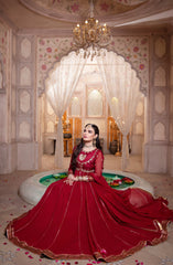 Kalidaar Frocks By Asma & Sidra Stitched Formals Suit-Anar-Kali