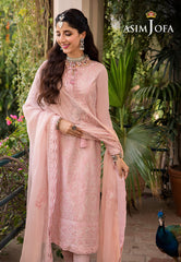 Asim Jofa Shadow Work '23 Ajsw-14 Embroidered Lawn Silk 3 Pcs