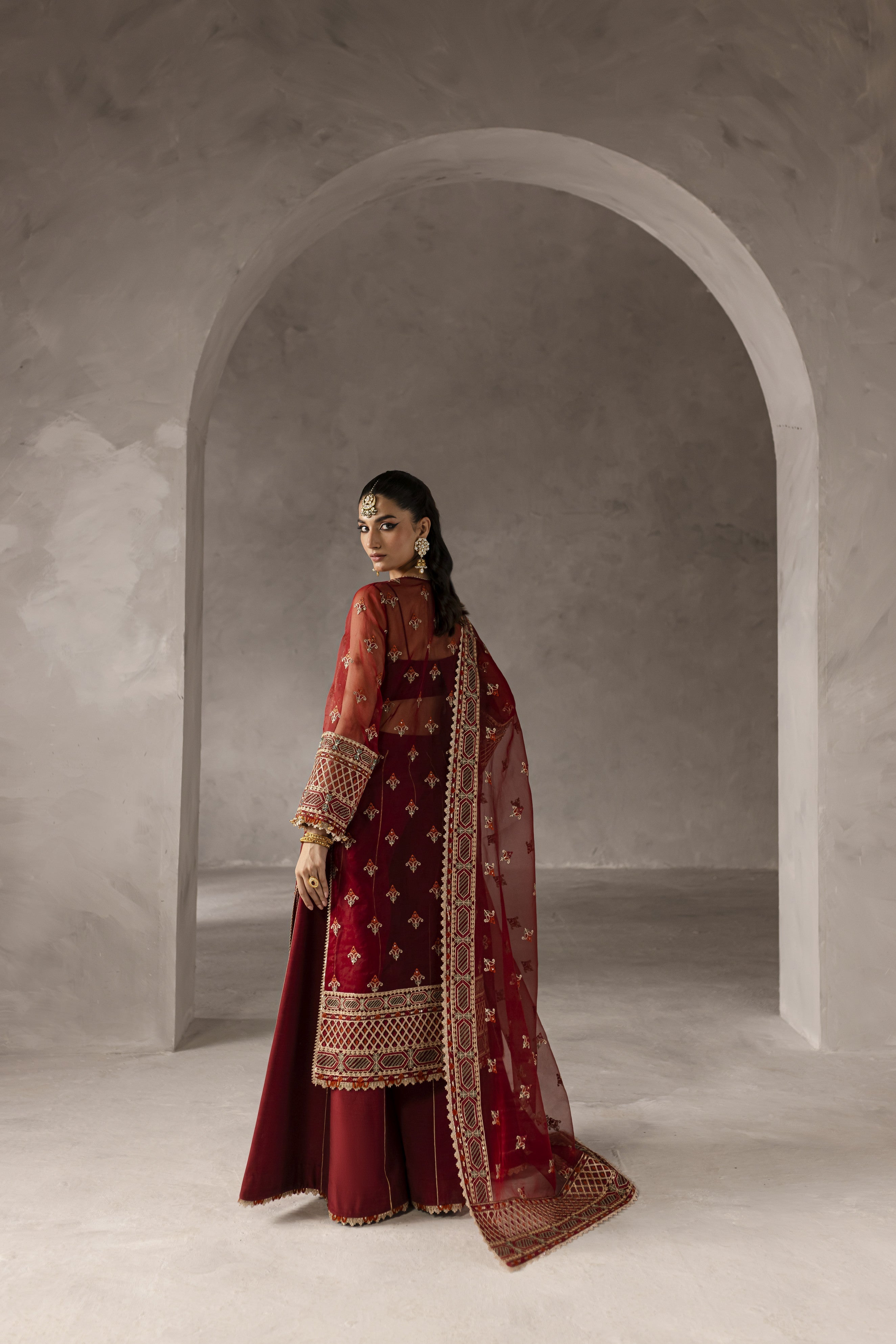 Elysee By Imran Ramzan Unstitched 3 Piece Luxury Formals Collection'2025-Pivoine Écarlate