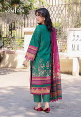 Asim Jofa Arabic Lawn Ajpl-04 Printed Arabic Lawn 3 Pcs