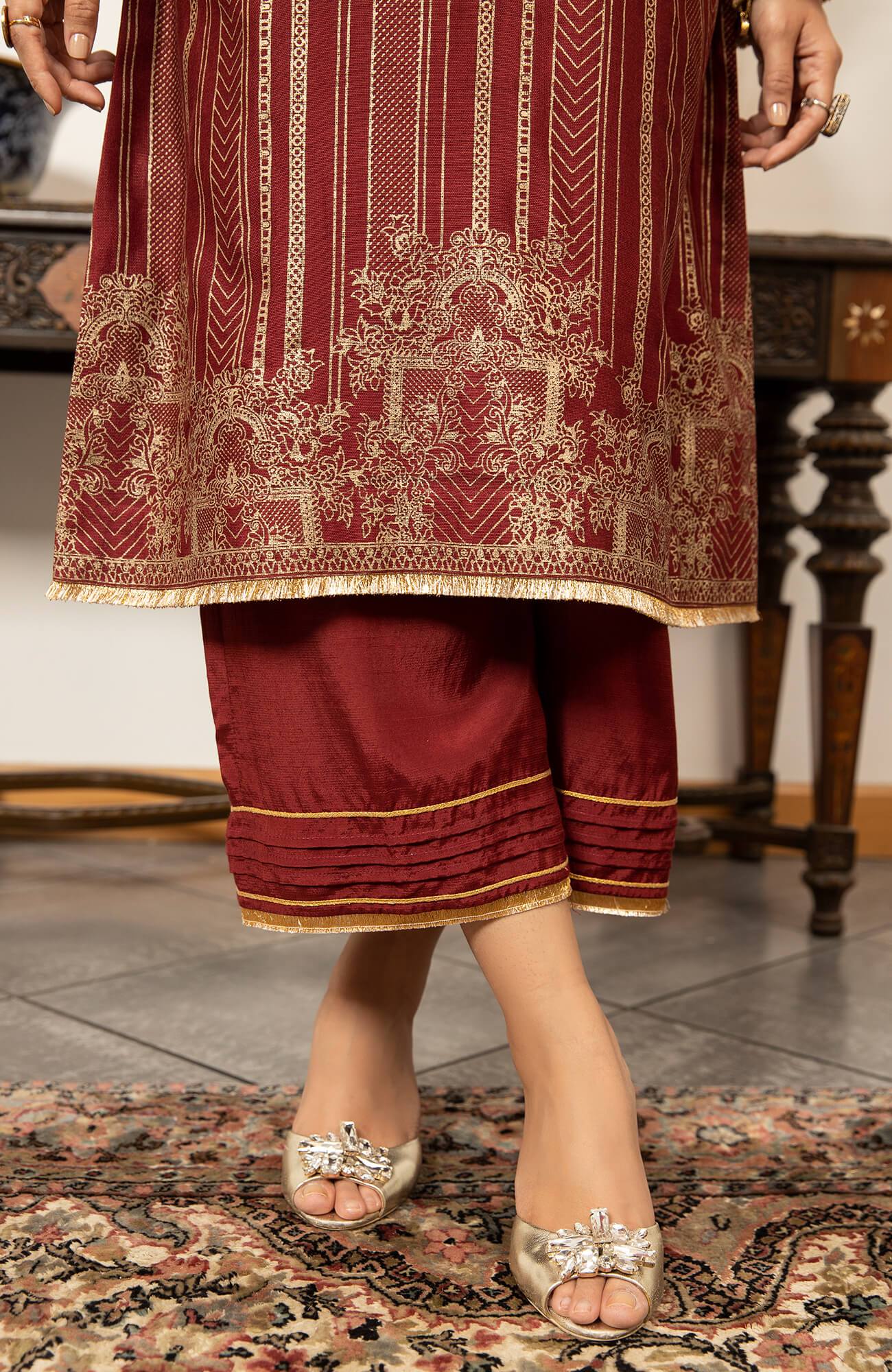 Joy Pret By Zaaviay Stitched Petunia (Three Piece)