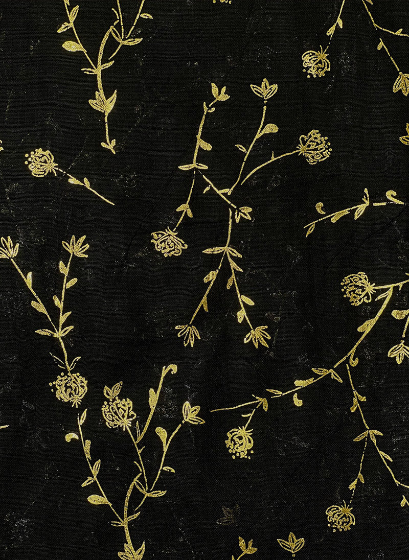 Hijab Ul Hareem Gold Foil Floral Hijabs