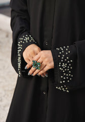 Abaya.Pk Onyx Black Jewel Abaya