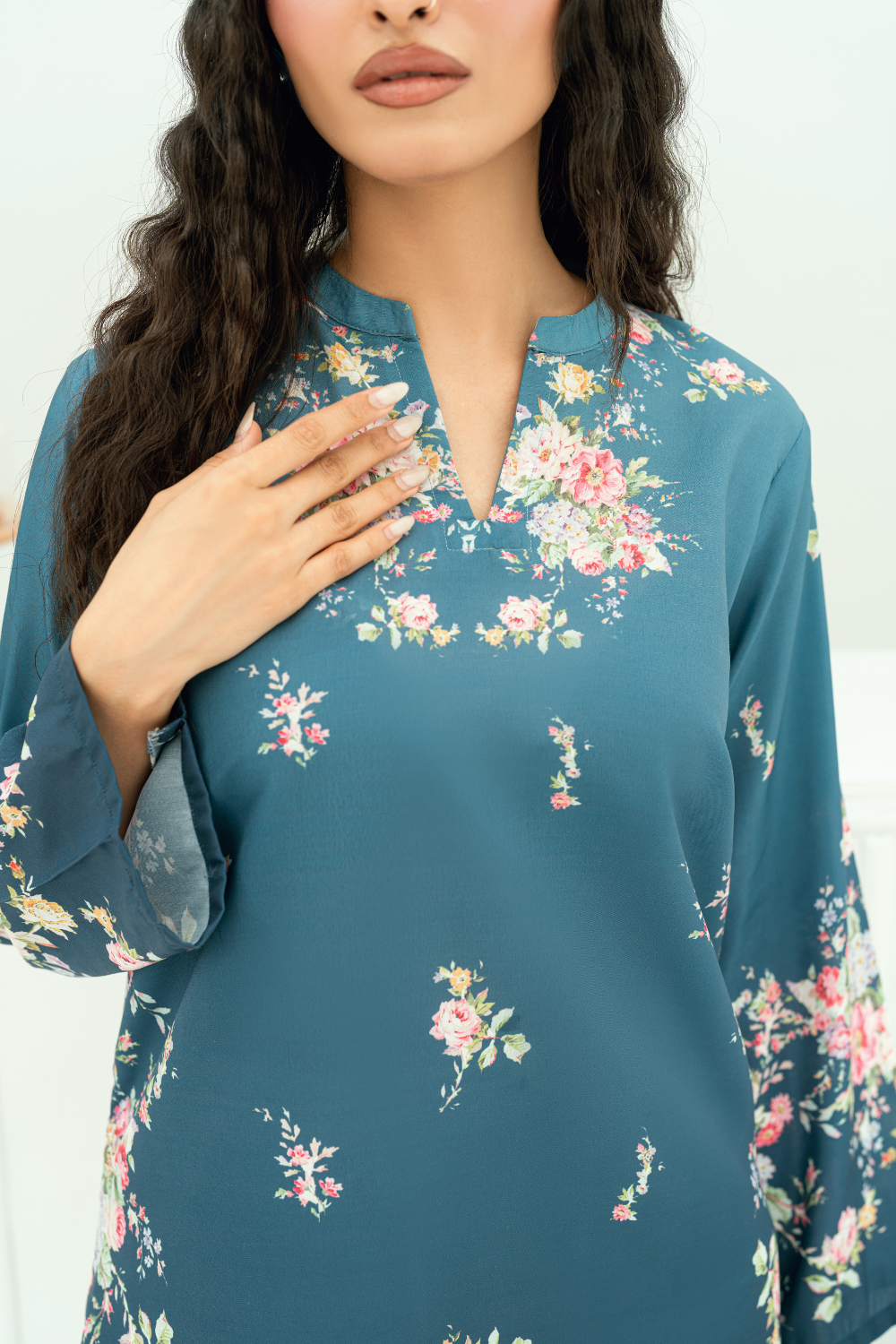 Raha By Amal Stitched Co Ords Cambric Vol-01 Collection'2025-Camellia