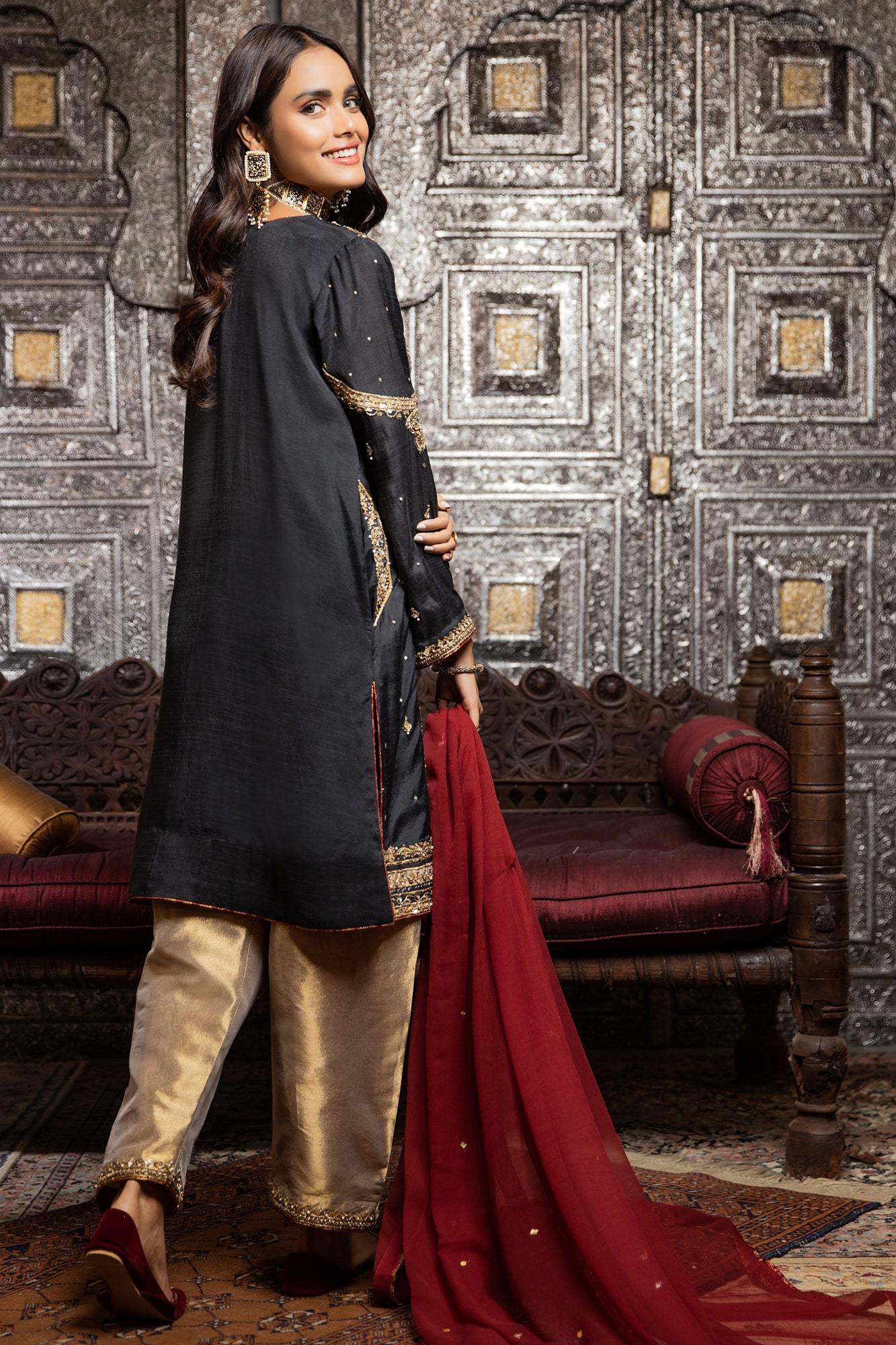Zaaviay Stitched Eid Edit Shabnami (Three Piece)