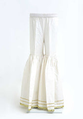 Cotton Printed Gharara - Wear Ochre