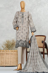 Printkari By HZ Stitched 3 Piece Chikankari Vol-05 Suit-LPE-3P-507