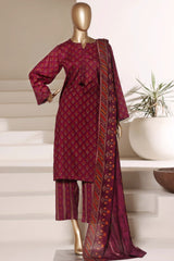 Sada Bahar Stitched 3 Piece Printed Lawn Vol-06 Suit-PR-508-Magenta