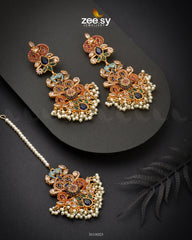 Liora Earrings Blue Multi - Zeesy Jewellery