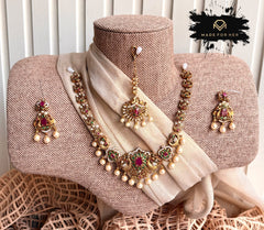 Made For Her-Ethnic Necklace Set - KDV1011