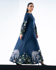 Brandlo PK Elegant Navy Blue Long Dress 2pcs YL 138