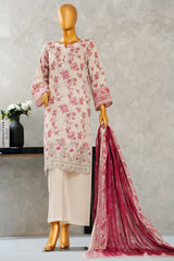 Aashkaar By HZ Stitched 3 Piece Emb Lawn Vol-06 Suit-LPE-517