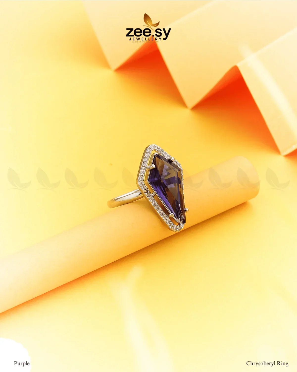 Chrysoberyl Ring Purple - Zeesy Jewellery