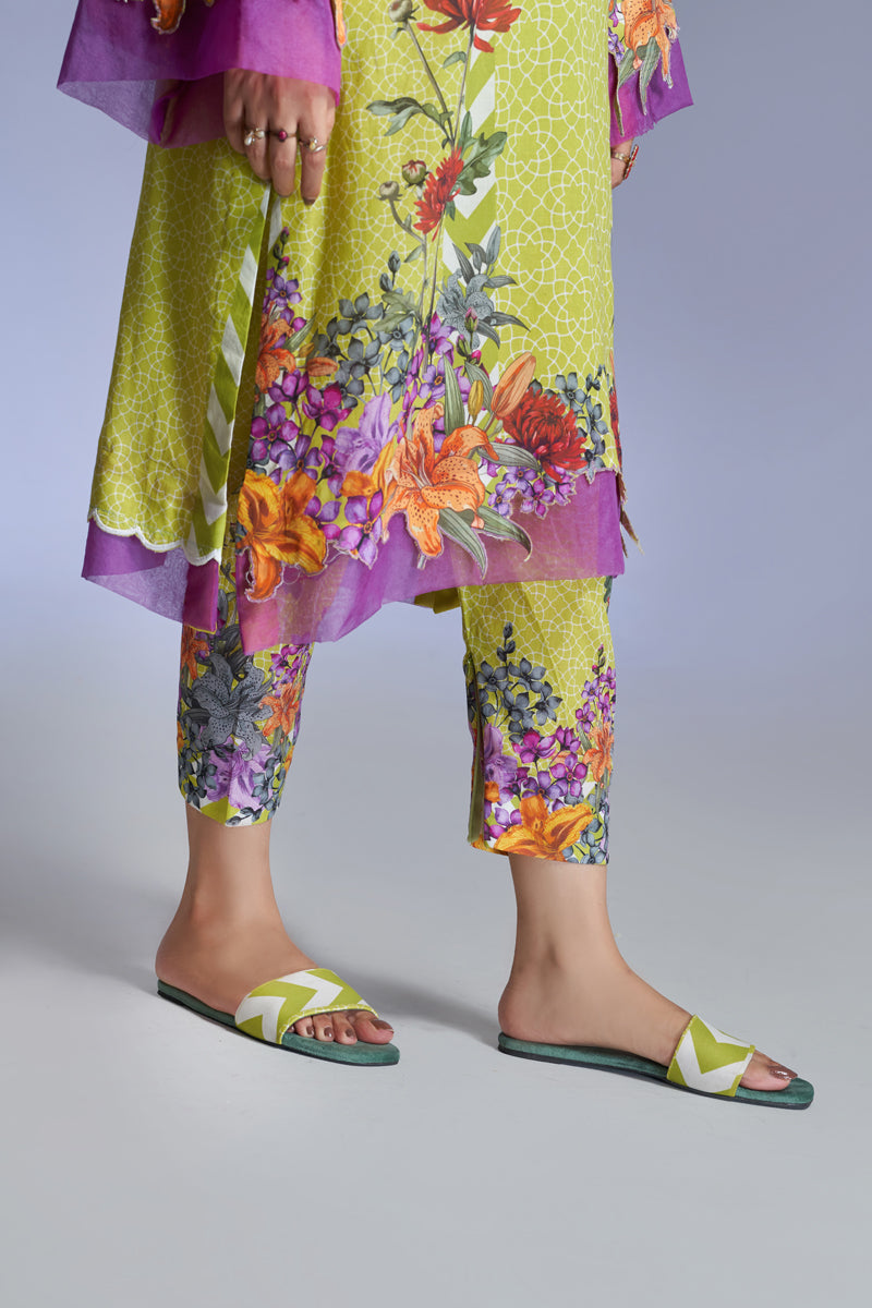 The Affordables By Mariam Malik Unstitched 3 Piece Digital Printed Lawn Collection'2025-Floral Green