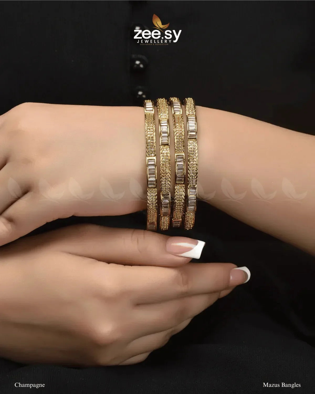 Mazus Bangles Champagne - Zeesy Jewellery