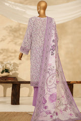 HZ Stitched 3 Piece Chikankari Cambric Collection'2025-LPK-3P-525