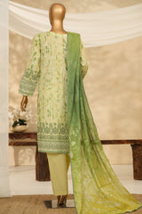 HZ Stitched 3 Piece Chikankari Cambric Collection'2025-LPK-3P-526