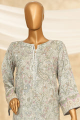 HZ Stitched 3 Piece Chikankari Cambric Collection'2025-LPK-3P-527
