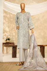 HZ Stitched 3 Piece Chikankari Cambric Collection'2025-LPK-3P-527