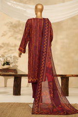 HZ Stitched 3 Piece Chikankari Cambric Collection'2025-LPK-3P-529