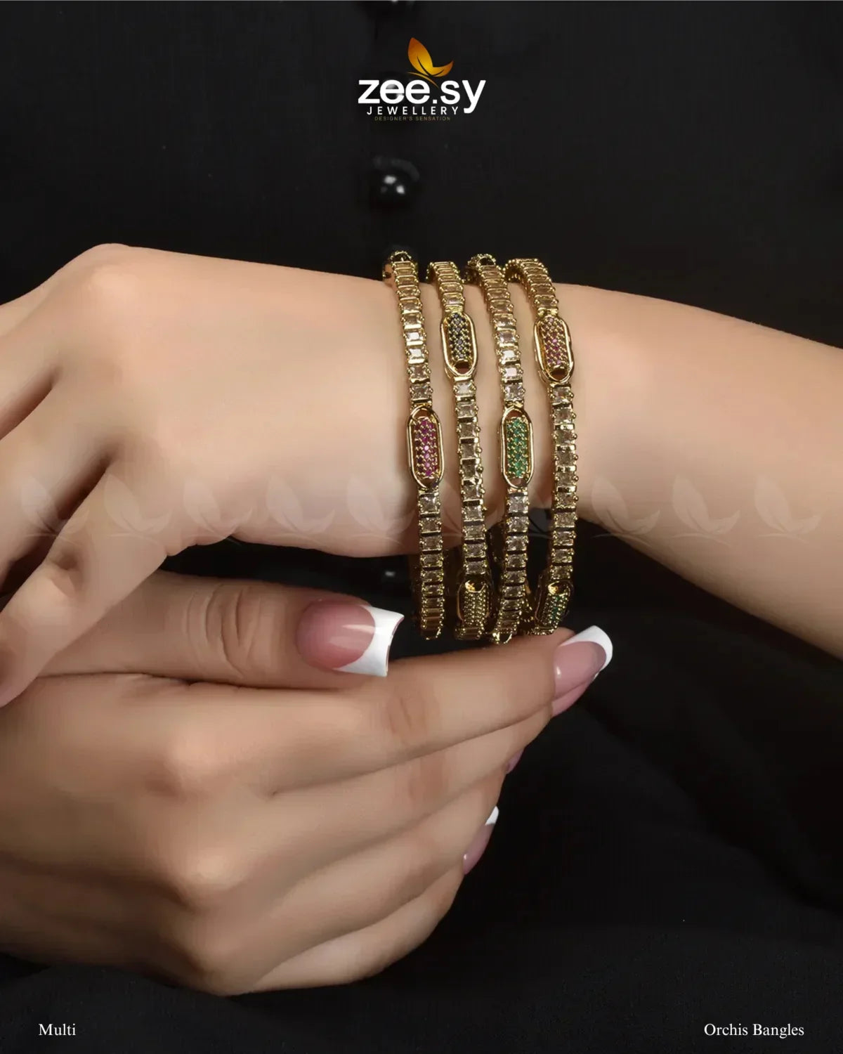 Orchis Bangles Multi - Zeesy Jewellery