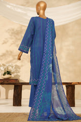 HZ Stitched 3 Piece Chikankari Cambric Collection'2025-LPK-3P-530