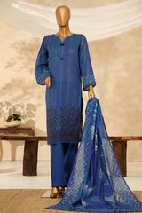 HZ Stitched 3 Piece Chikankari Cambric Collection'2025-LPK-3P-530
