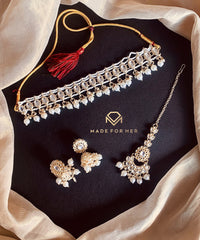 Made For Her-Indian Kundun Choker - KAHD241