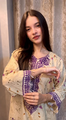 Urban Cut Stitched 2 Piece Swiss Lawn Co-Ord Set-C0286